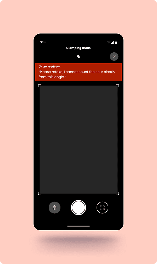 QM feedback in the viewfinder